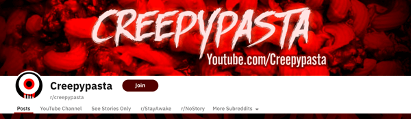 The r/creepypasta subreddit