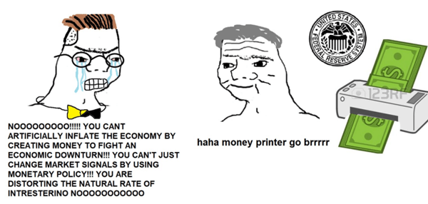 The original Money Printer Go Brrr meme