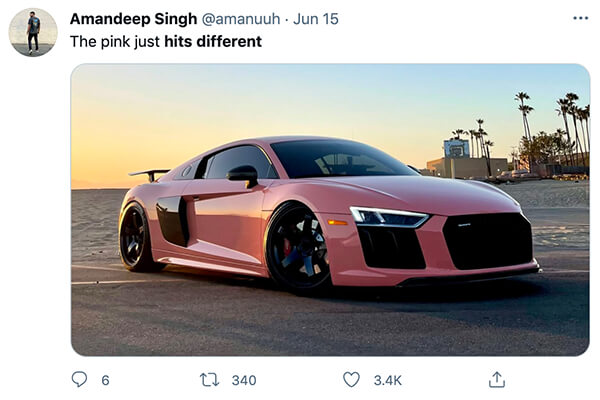 When the car color hits different