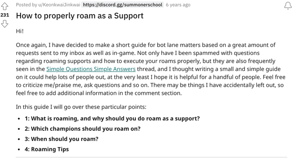 Knowing when and how to roam is a skill
