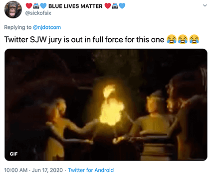 SJW tweet