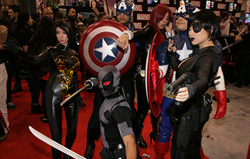 Some super hero superfans