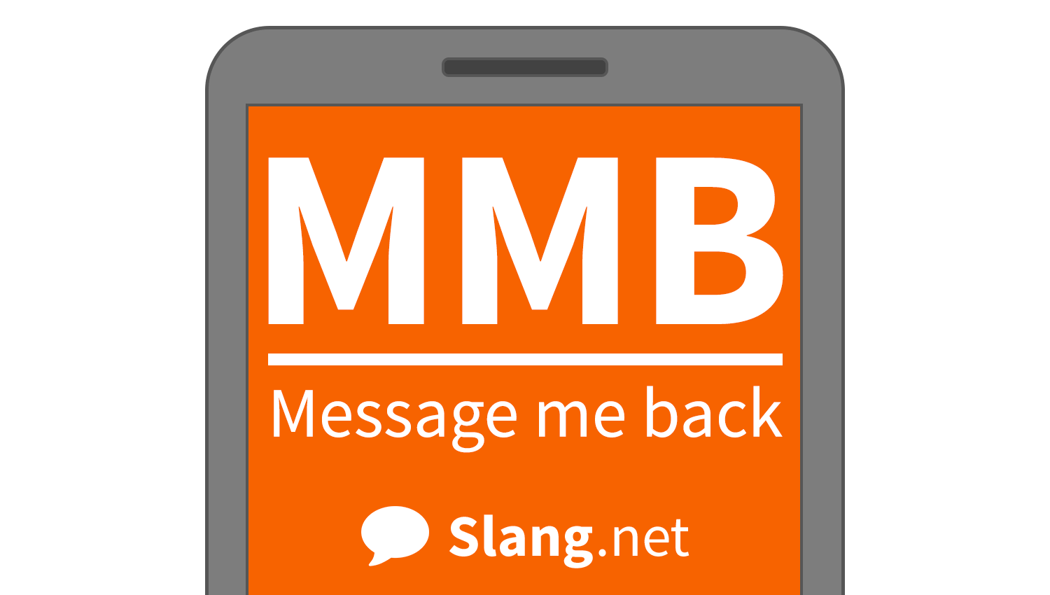 People often send MMB when they urgently want a reply